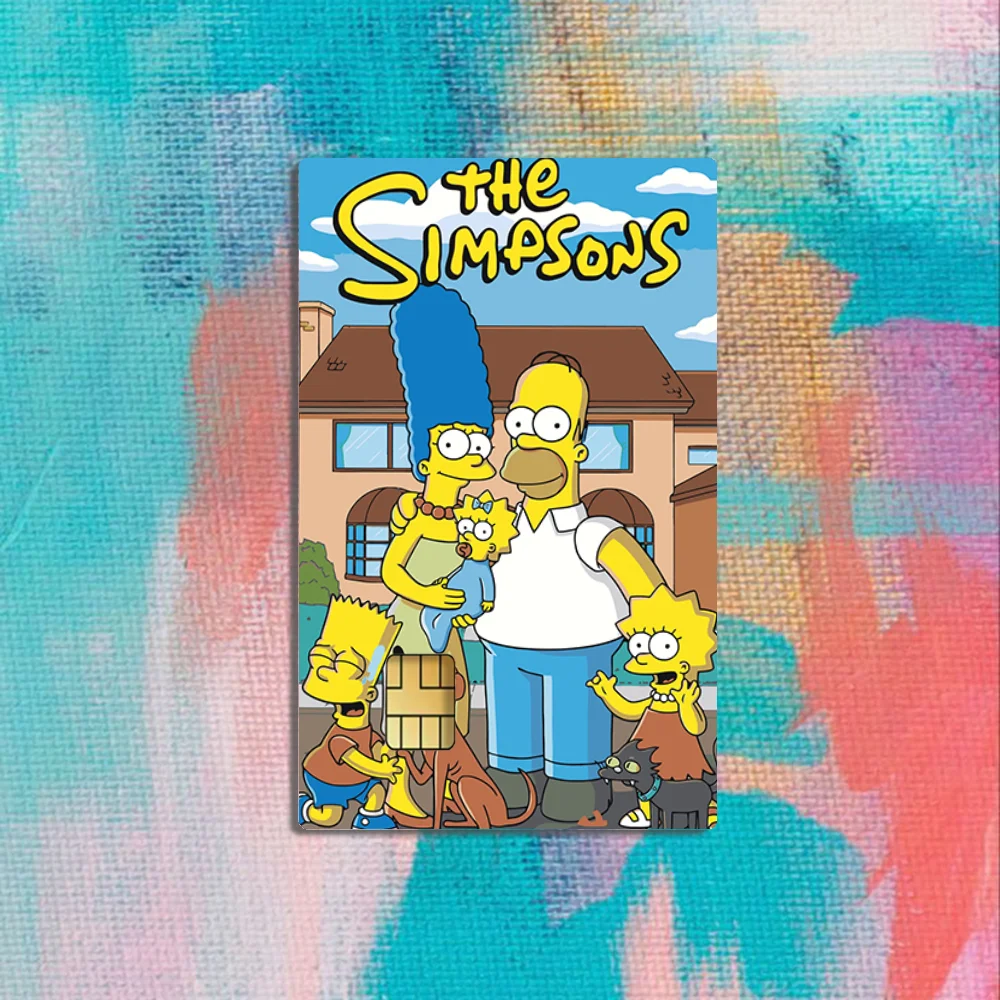 Cartoon T-The Cool S-Simpsons Stickers Credit Visa Debit Bank Charge Card Bus Metro Waterproof Sticker Decal Decoration