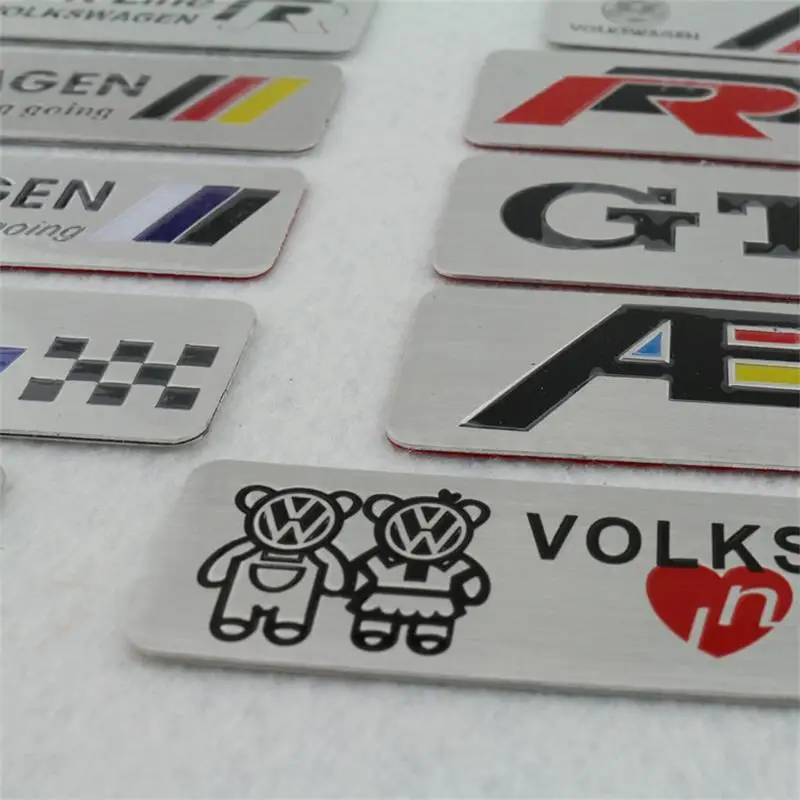 Car Sticker Accessories For Volkswagen VW GTI Rline R Polo Golf MK8 Touareg Passat Magotan Tiguan Jetta CC Lavida Bora Santana