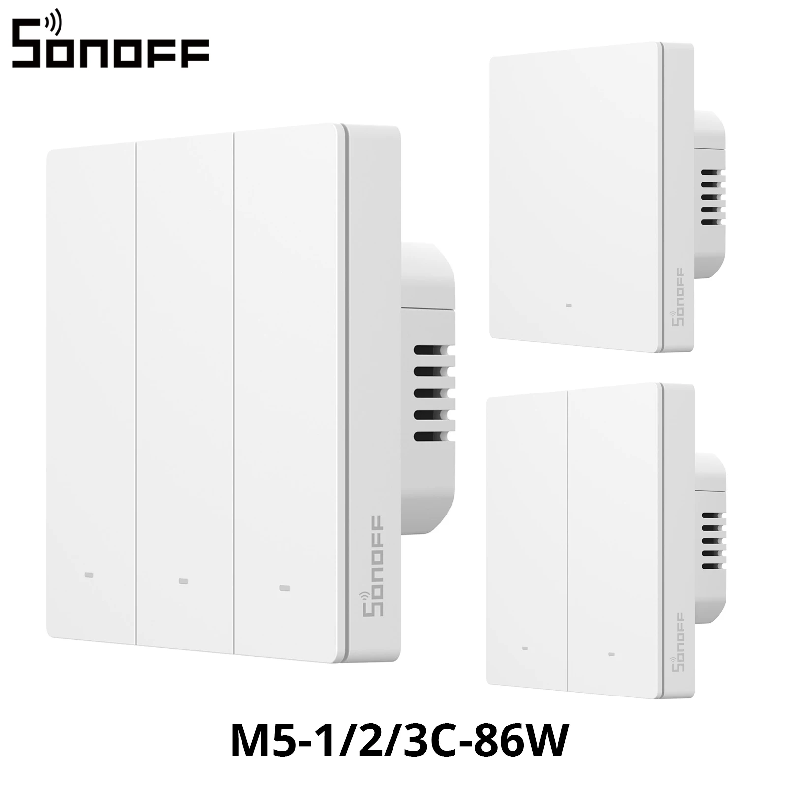 SONOFF M5 Matter Smart Wandcontactdoos ESP32 Tweerichtings EWeLink-afstandsbediening Spraakbesturing Werkt met Alexa Google Apple Home Alice