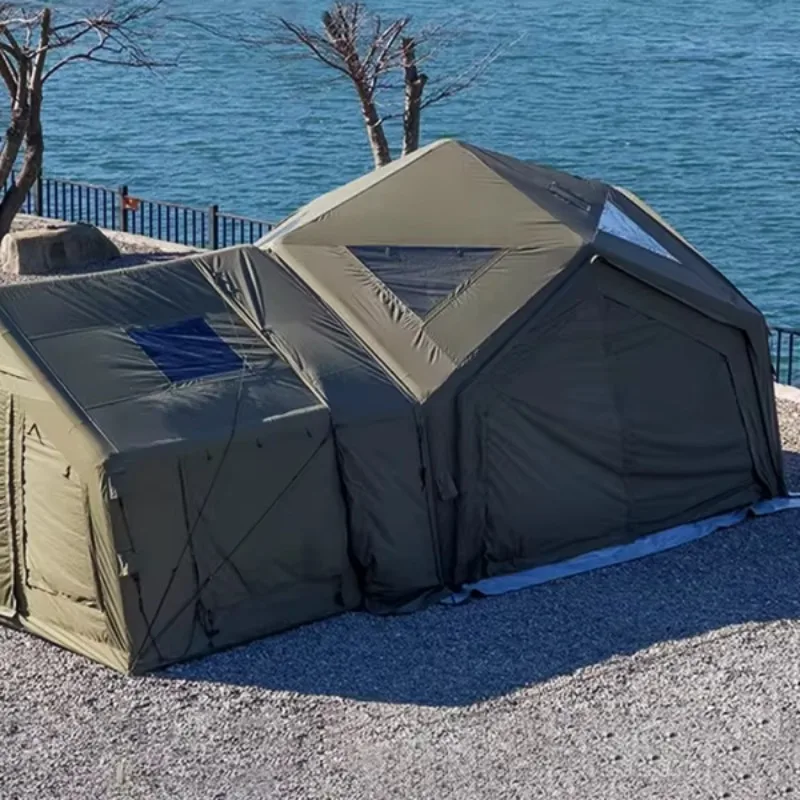 2026 Green Air Cube Large Inflatable Combine Tent With Outdoor Camping Party Tent