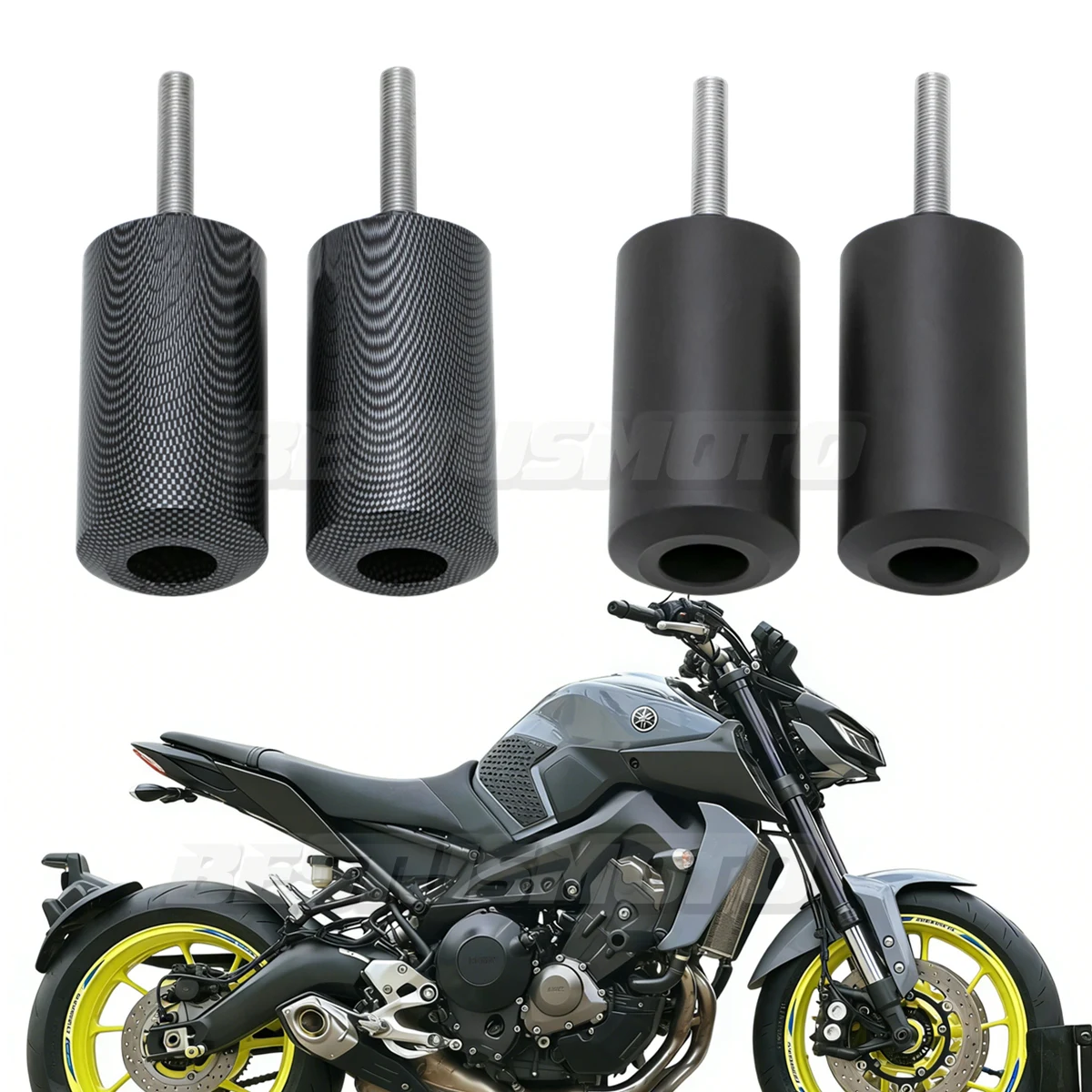Motorcycle Carbon/Black Frame Sliders Crash Falling Protection For Yamaha Tracer 900 GT MT09 MT-09 SP 2021 2022 2023 2024 2025
