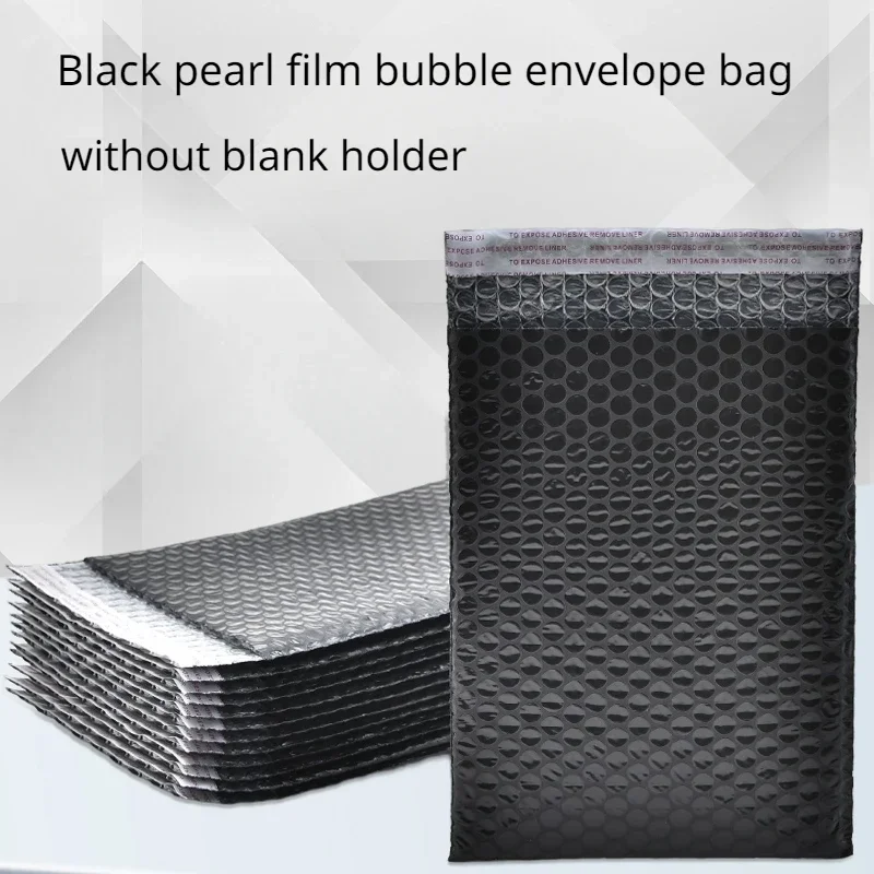 

Black Bubble Envelope Bag Shockproof Pearl Film Self-adhesive Express Bags Book Transportation Packaging Without Pressure Edges