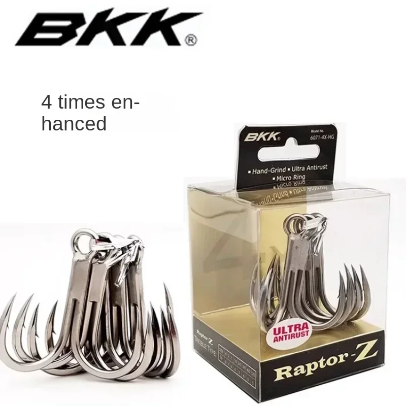 BKK Raptor-Z 6071-4X-HG 3Hooks 4Times Strengthened New Anti-rust Sea Fishing Lure Anchor