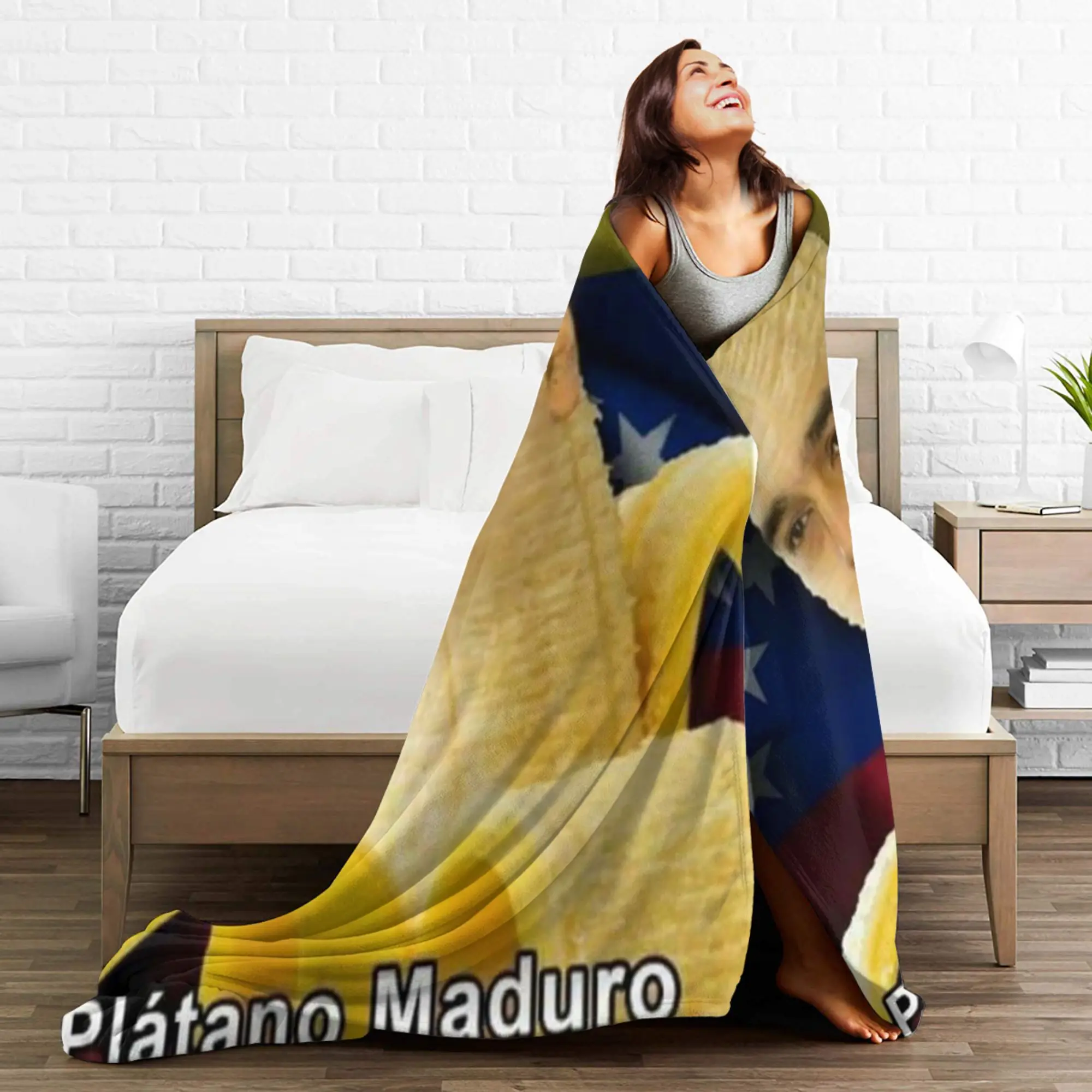 بيدرو سانشيز اسبانيا PSOE الموز بطانية ناعمة طائرة السفر أفخم الفراش يلقي ديكور المنزل الفانيلا المفرش أريكة غطاء سرير #4