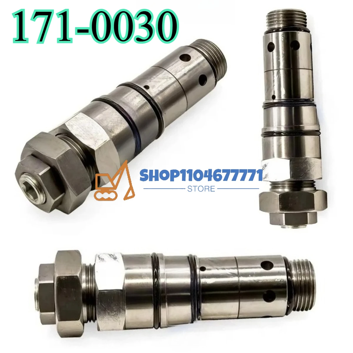 

171-0030 1710030 Excavator Parts Main Relief Valve 320B 322B 325B 330B 312C 315C 318C 319C 320C 321C 322C 325C 330C E320B E320C