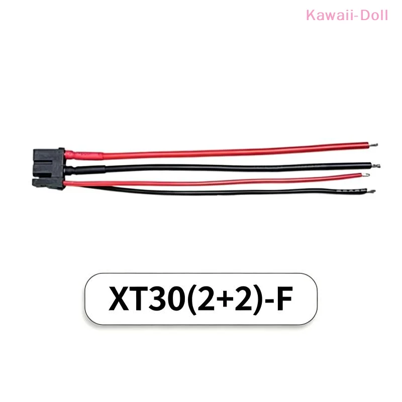 [DO]1PCS Amass XT30 (2+2) Female Connector With Signal Pins XT30F 4 Pin Plug With Silicone Wire For Robotics FPV Drone CAN Bus