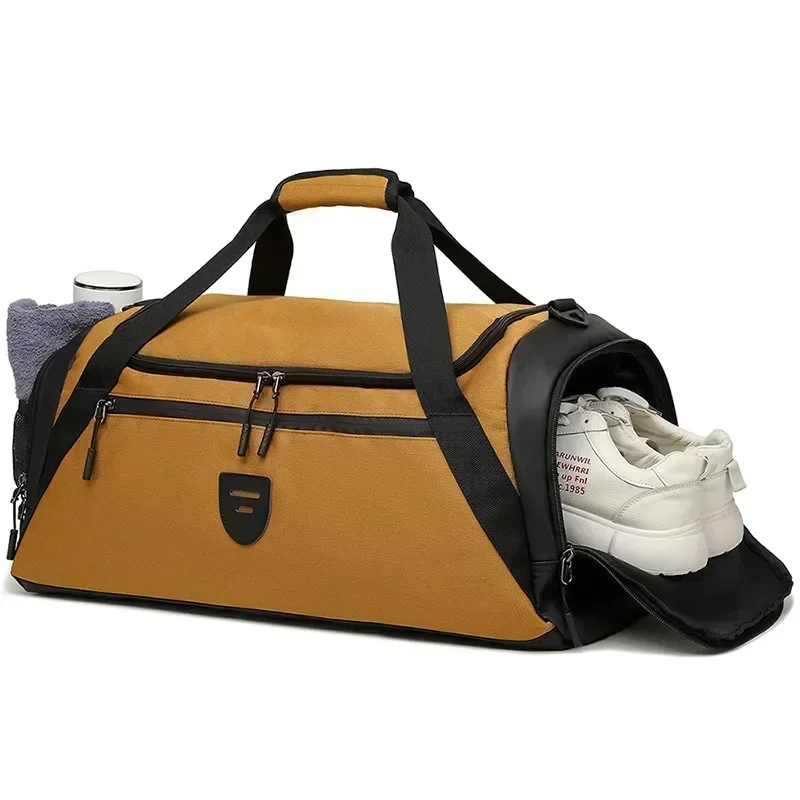 Bolsa deportiva para hombre, bolsa de viaje de gran capacidad con compartimento para zapatos, bolsa de gimnasio con bolsillo seco y húmedo, mochila para entrenamiento, deportes de baile y gimnasio