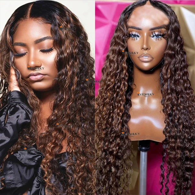 Brown curly hair piece deals