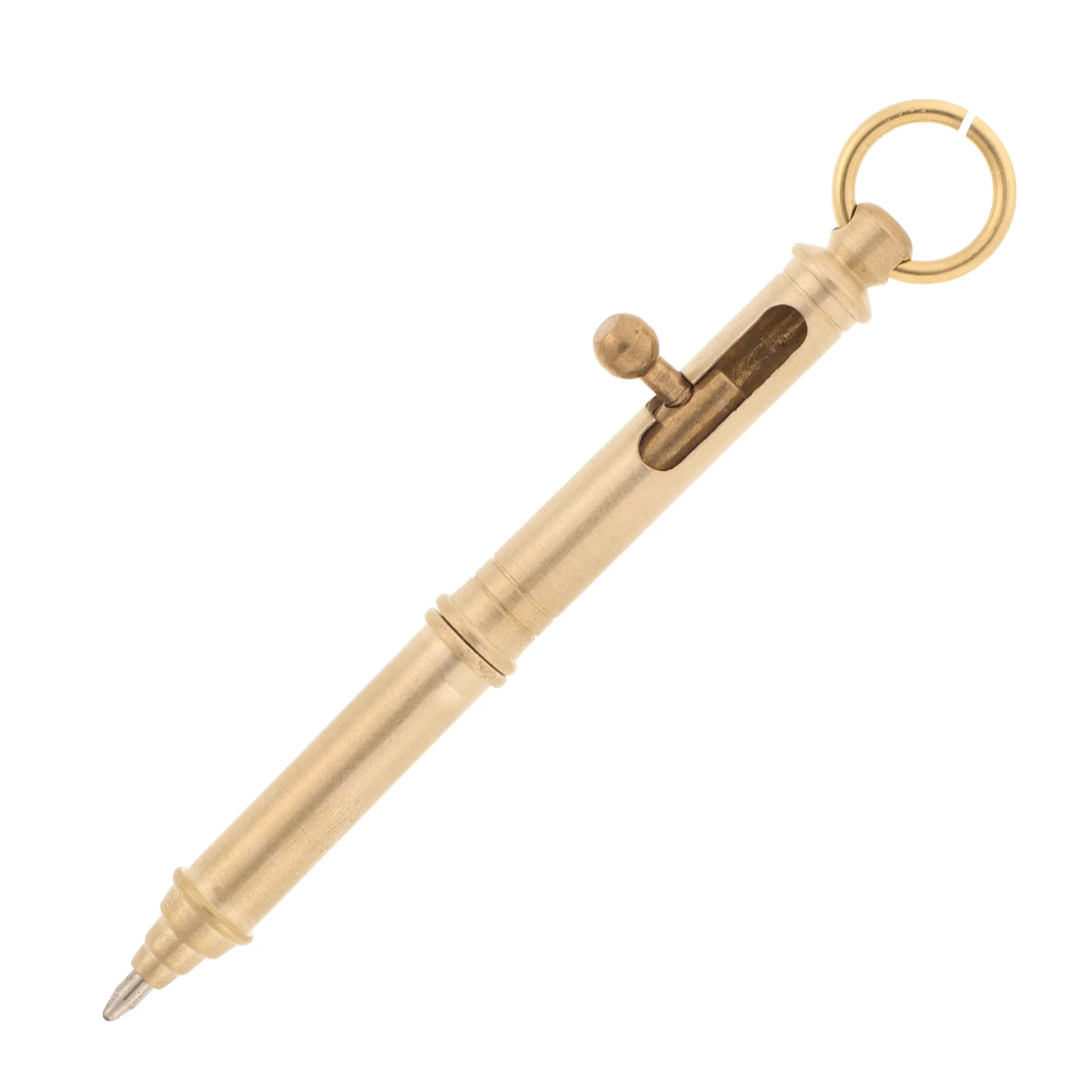 Vintage Brass Signature Pen Elegant Design Gel Ink Pen for Writing Drawing Sketching Office School Creative Practical