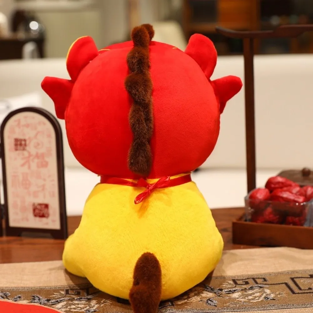 Divertente cartone animato cavallo fortunato peluche morbido 2026 anno di cavallo pony giocattoli di peluche auspicio tradizionale cavallo figuri bambola regalo per bambini