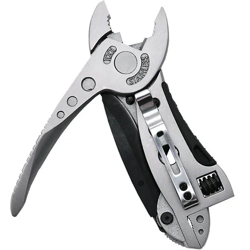 

Multitool Pliers Pocket Knife Screwdriver Set Kit Adjustable Wrench Jaw Spanner Repair Outdoor Camping Survival Multi Tools