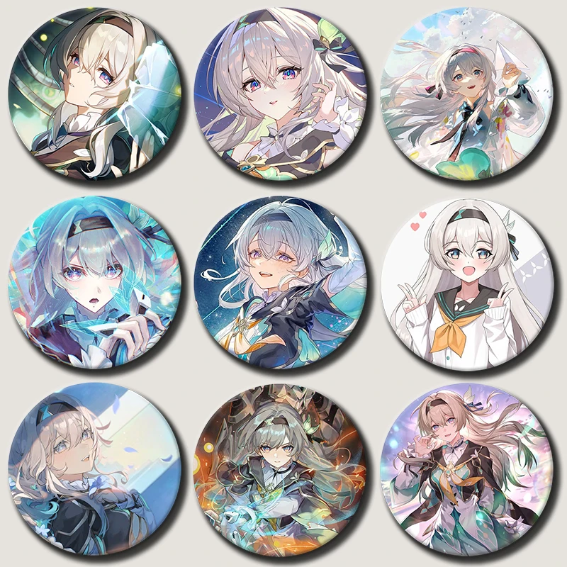 

Anime Character Firefly Pins Tinplate Badge Cartoon Firefly Brooches for Backpack Hat Clothes Decoration Fans Collection Gifts