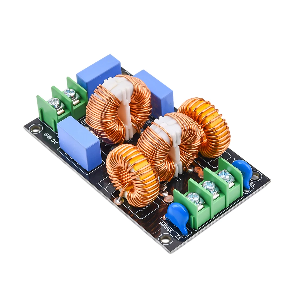 4A 10A 20A AC Power Filter Board Module EMI Filter AC Mains Purification HiFi Audio Decoder Amplifier