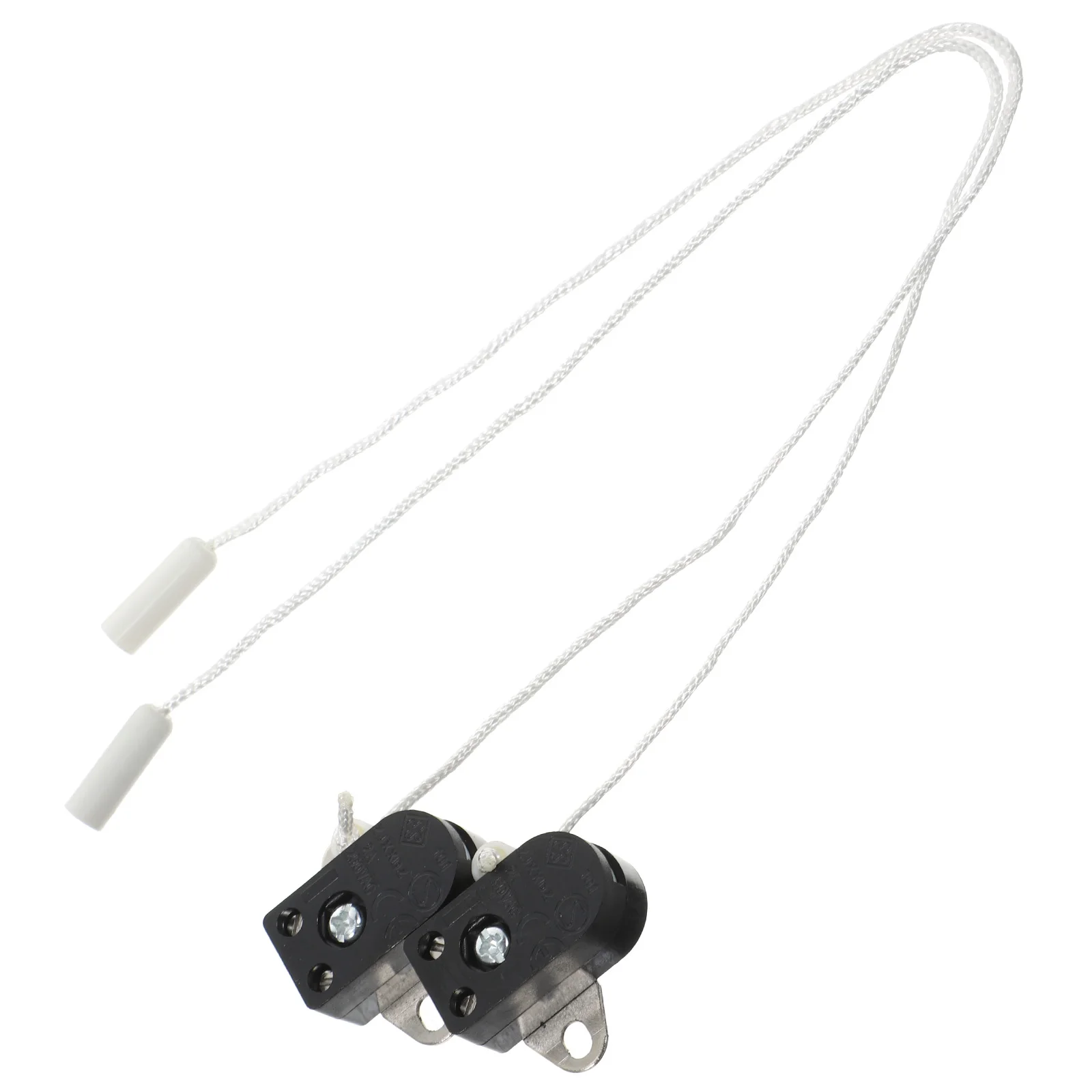

2pcs Rope Switch Lamp Replacement Parts Pull Ceiling Light Cord Chain Copper Pulls Three Speed Fan Control Wall Mountable