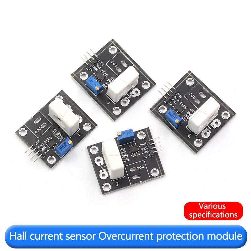 WCS1800 Module With 35A 70A 100A 200A Hall Current Sensor Overcurrent Protection Module Analog Signal Switch Signal
