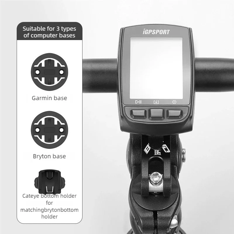Bicycle Computer Extension Mount MTB Road Bike Aluminum Alloy Phone Bracket Silicone Phone Holder For Garmin Bryton Cateye image 2
