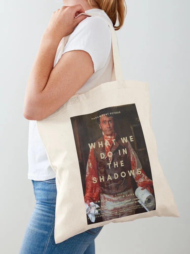 WHAT WE DO IN THE SHADOWS TAIKA WAITITI POSTER Tote Bag tote bag tote bag men's reusable grocery bags large size bags