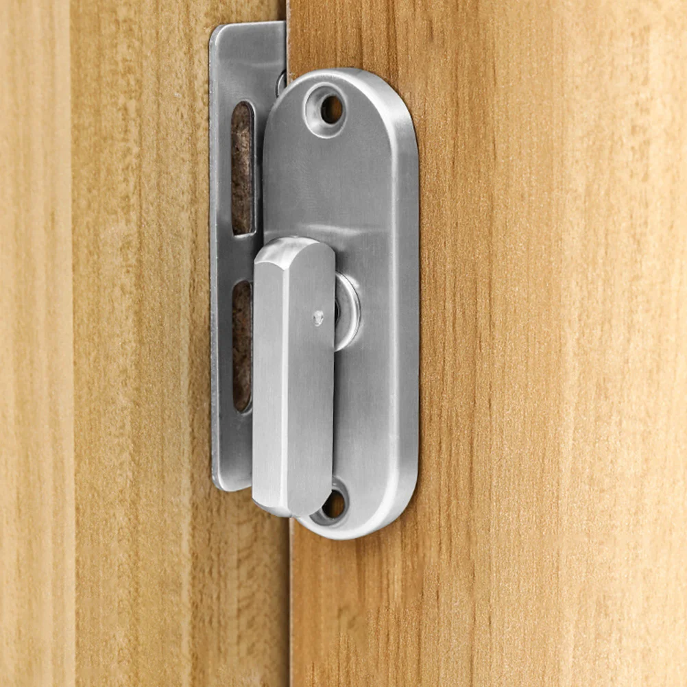 

1Set Privacy Sliding Door Lock 304 Stainless Steel Door Latch Lock for Bathroom Fitting Room Balcony Heavy Duty Security Latch