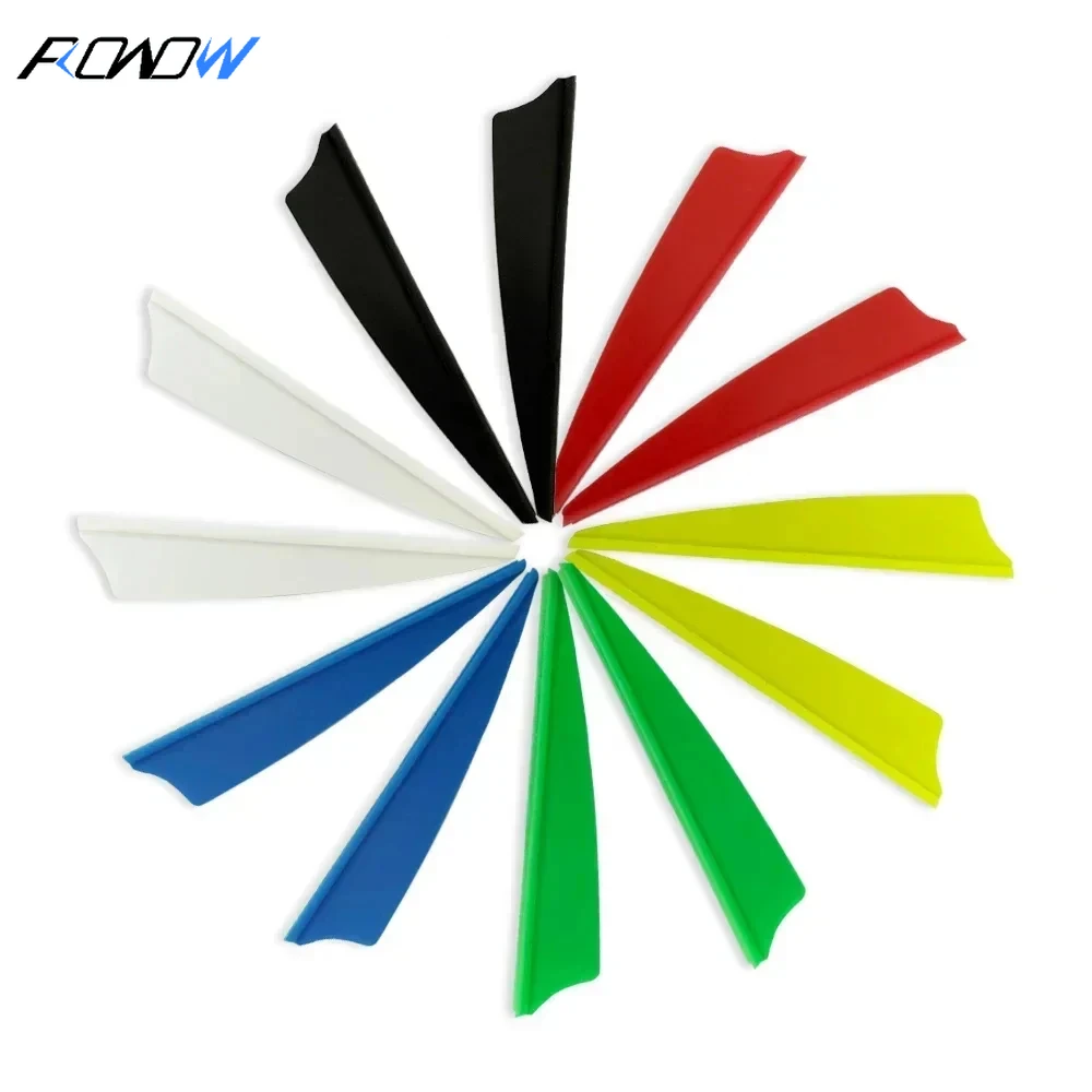 

ROWOW 60pcs Archery 1.75'' Plastic Arrow Vanes Feather Accessories for Carbon Shaft DIY Shooting Hunting