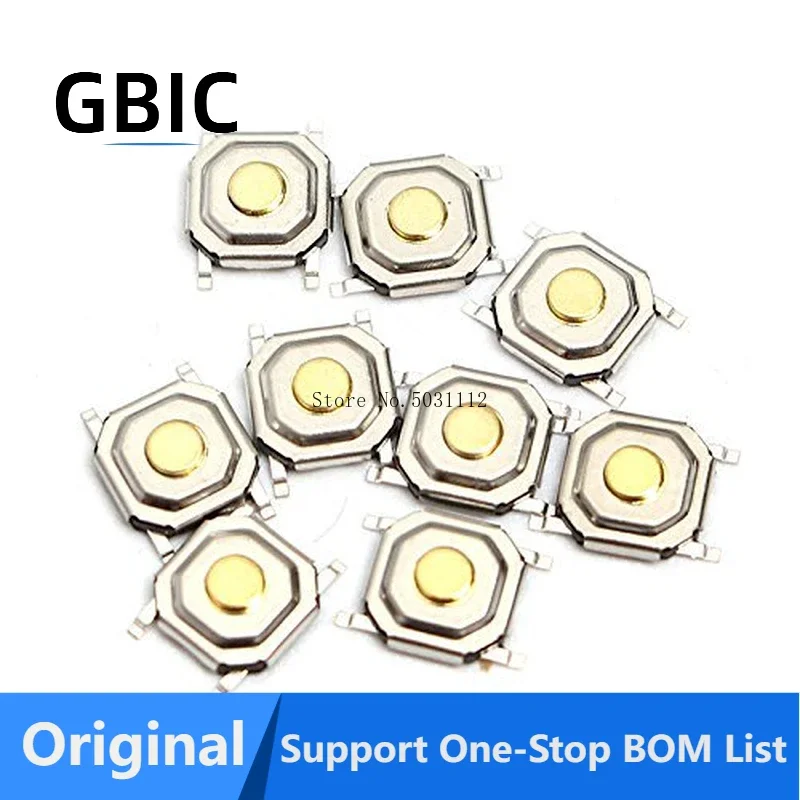 100 Pcs/Lot SMD 4*4*1.5MM 4X4X1.5MM Tactile Tact Push Button Micro Switch Momentary