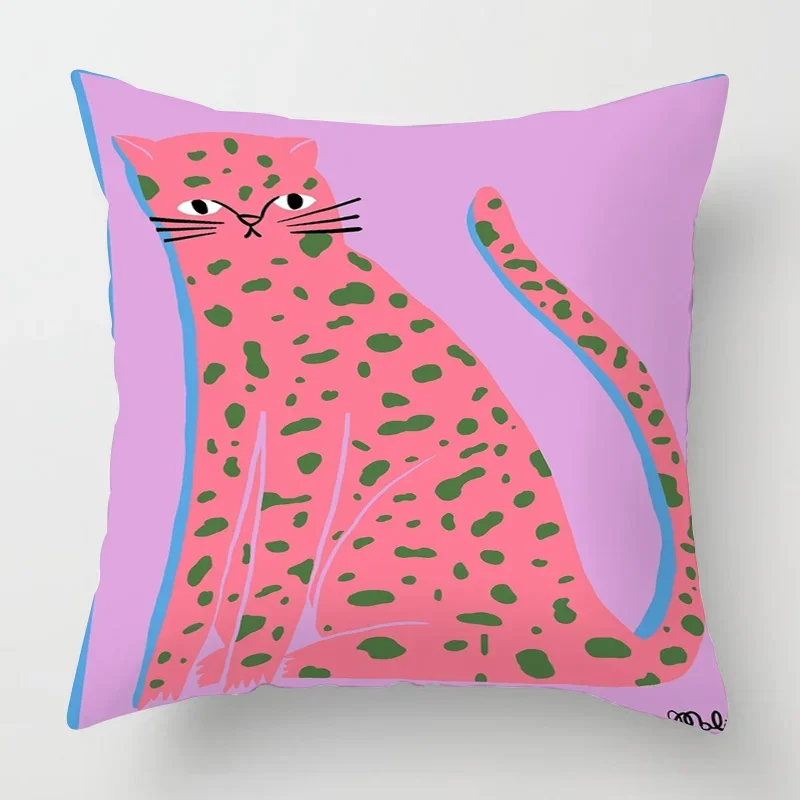 Abstract Animal Print Cushion Cover Living Room Sofa Cushion Cover Bedroom Office Pillowcase Home Decor