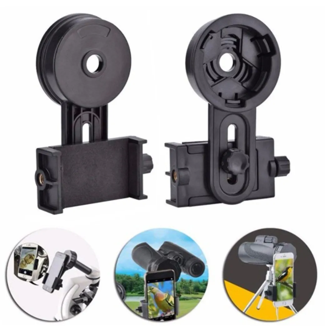 Adaptador de montaje para teléfono inteligente, soporte Monocular Binocular, Clip para teléfono celular