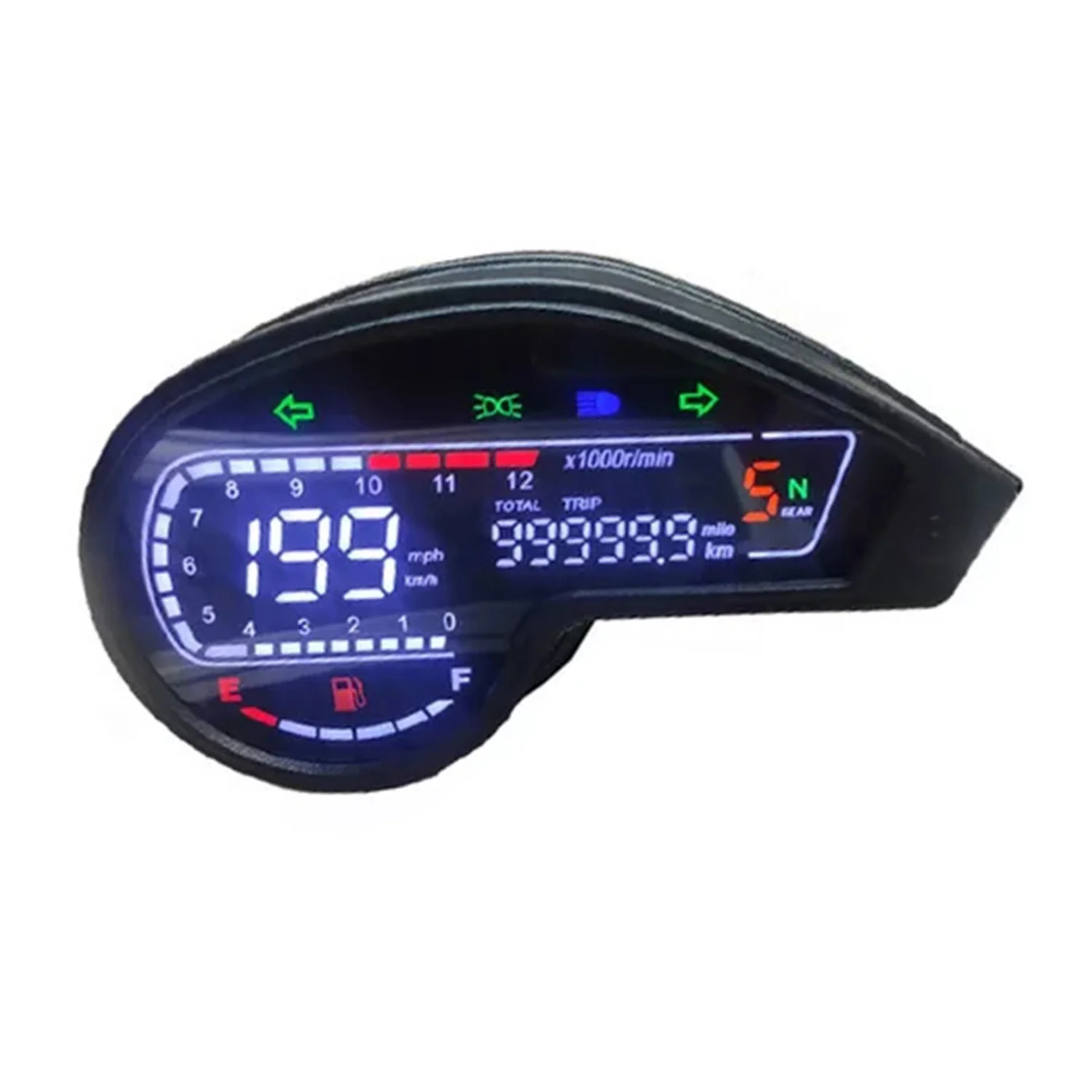 1pc 12V Motorcycle Digital Odometer for Crossmax 150 DM200 XR190 Crm250 150 LED Digital Instrument Panel