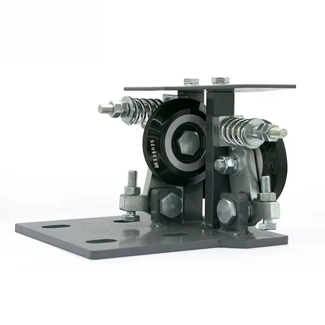 Steel adjustable elevator roller rail boots, suitable for use in hotels, hospitals, supermarkets - easy to install and maintain,