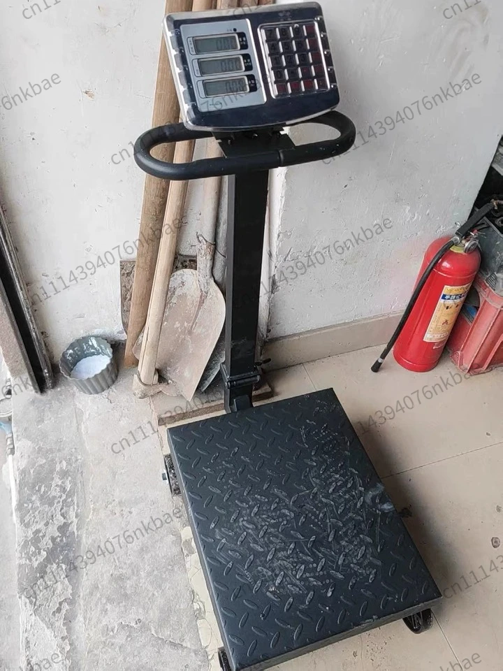 500KG Foldable Wheeled Electronic Platform Scale Commercial Household Grain Wholesale Weighing Scale