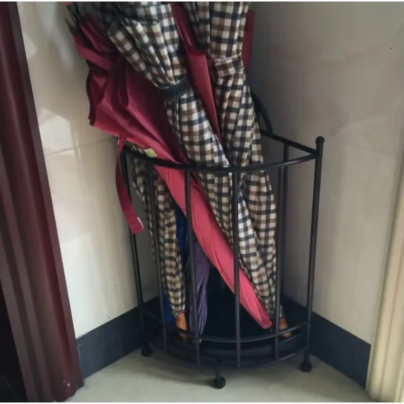 European Style Floor Standing Umbrella Rack Home Entryway Rain Organizer Hotel Lobby Umbrella Stand for Rain Gear Storage