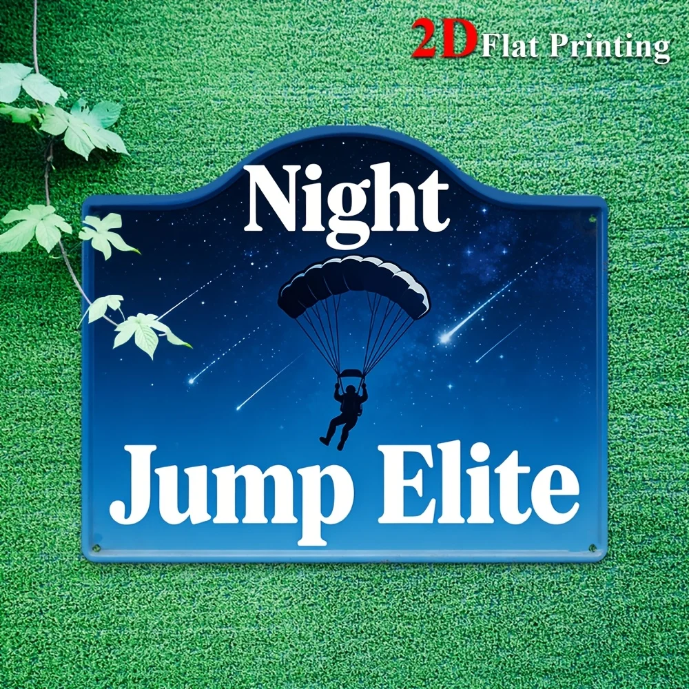 1pc, 2D Flat, Signs Metal Sheet Painting 