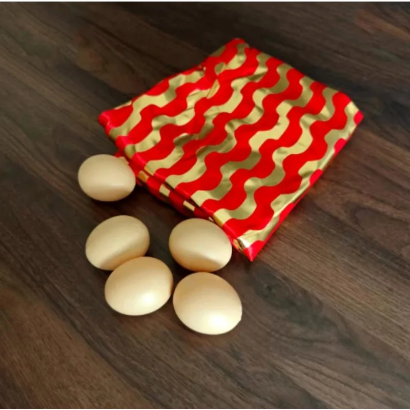 Zestaw Magiczny: Torba do Natychmiastowej Produkcji Jajek, Iluzja Sztuczności Ruchu, Klasyczny Trucizna z Jajkiem: Znikanie i Powrót, Sztuczki Sceniczne, Magia, Zabawne dla Magików