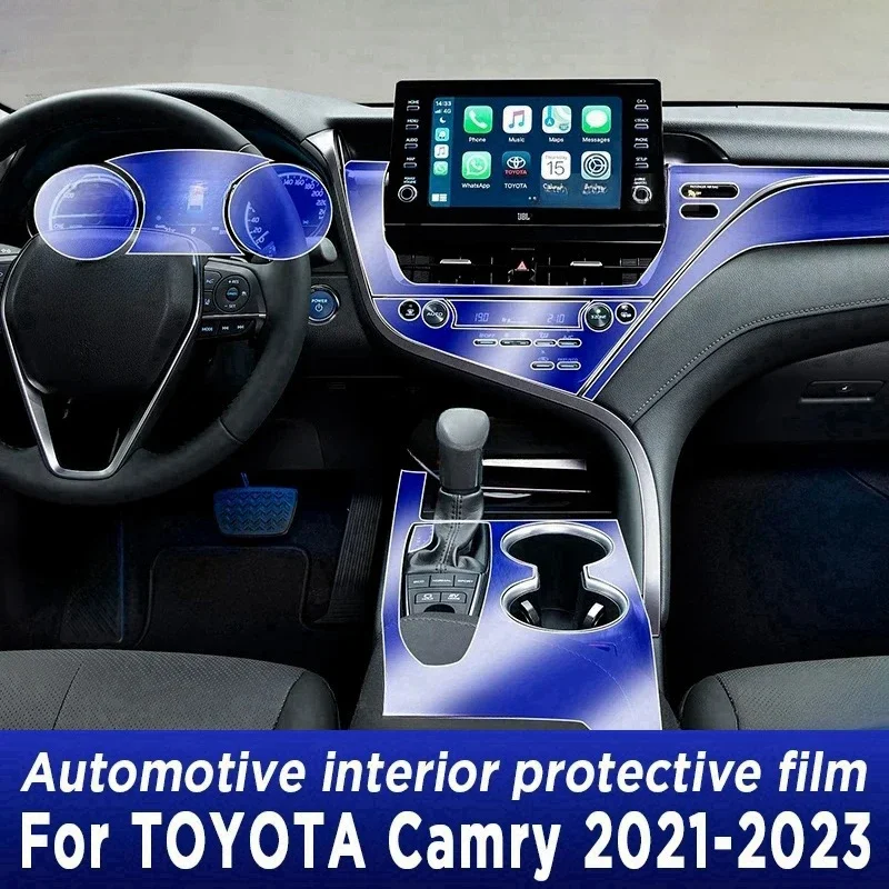 

Для TOYOTA Camry 2021-2023 XSE интерьер автомобиля дверь центральная консоль медиа приборная панель навигация ТПУ Защита от царапин пленка