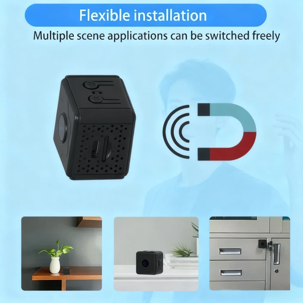 

New HD X9 Wireless WiFi Remote Monitor Camera Mini Camera Tiny Home IP Camera No Need To Plug in Super-long Battery Life