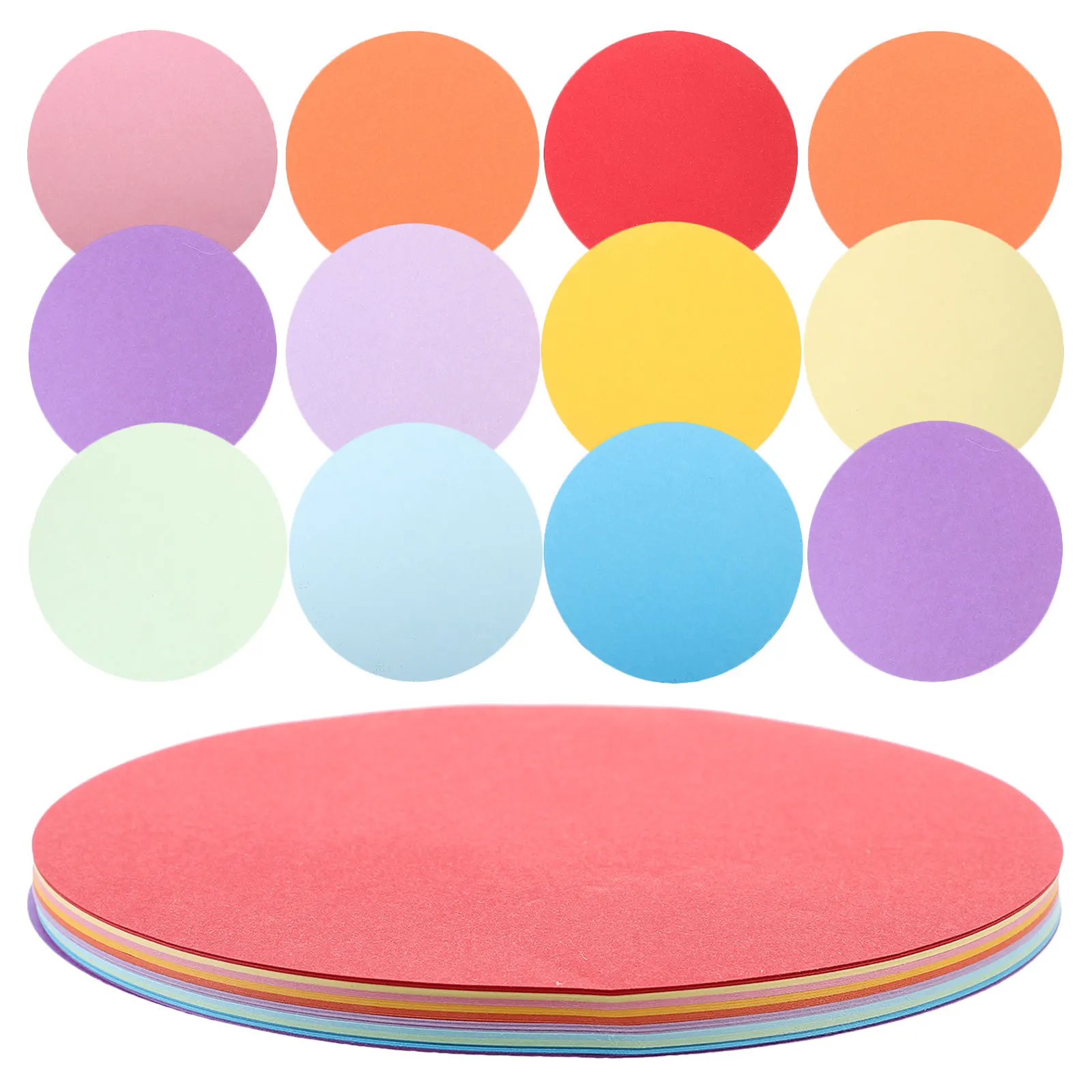 

300Pcs Colorful Origami Paper Round Craft Sheets for Childrens Handicraft Learning Hand Eye Coordination Developmental Art Fun