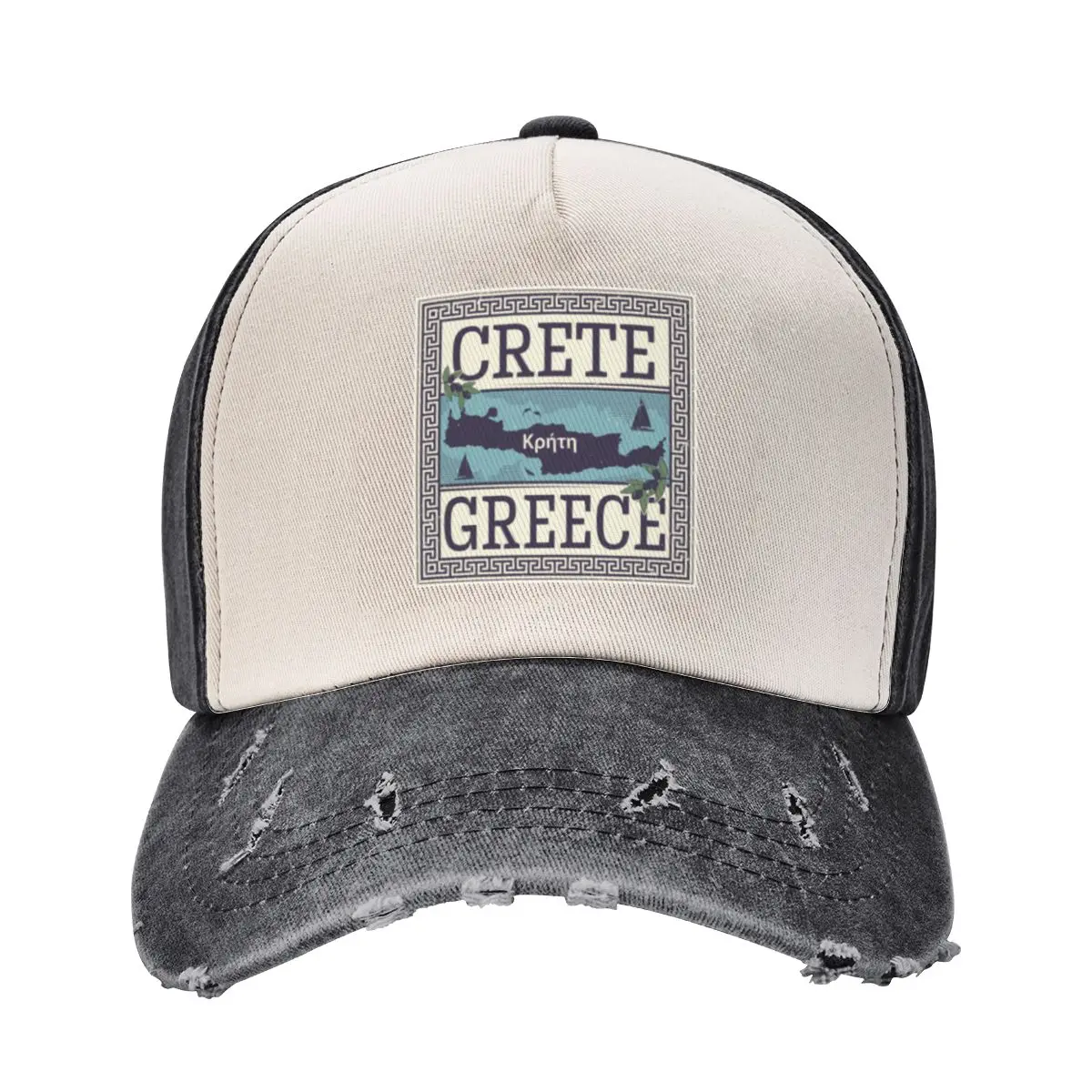 

Crete, Greece Baseball Cap tactical cap Luxury Man Hat Rugby hard hat Mens Hats Women's