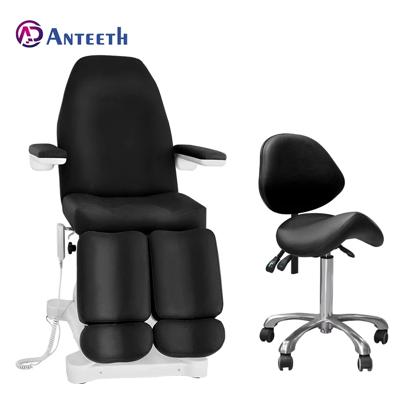 Anteeth Electric Spa Bed Podiatry Chair Beauty Lash Bed Salon Equipment Head Spa Professionnel Adjustable Treatment Chair