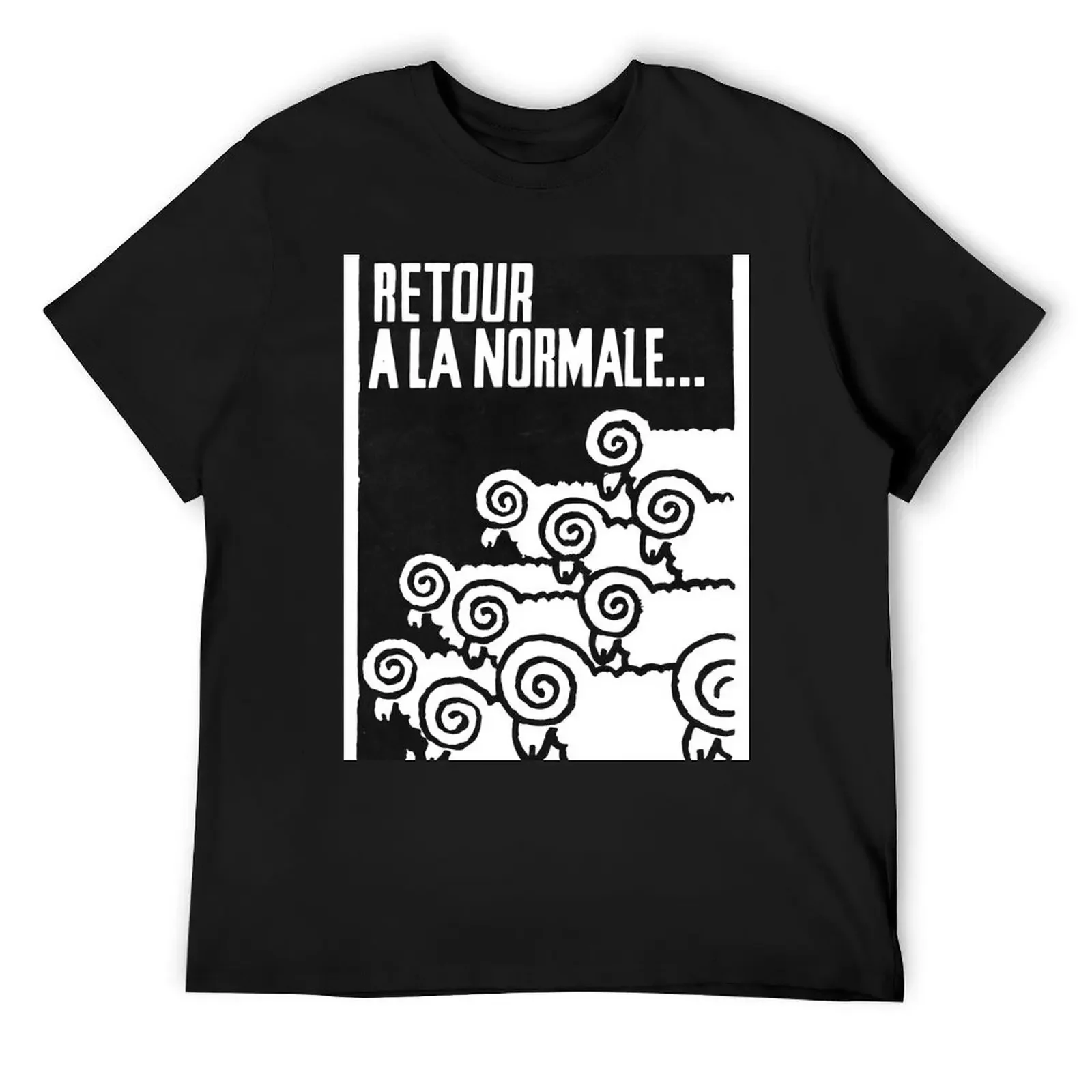 Affiche mai 68 - Retour à la normale T-Shirt tops graphic shirts plus size clothes anime t shirts t shirt men