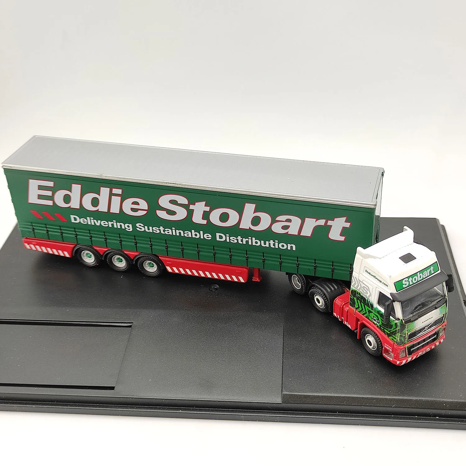 

Литой под давлением OXFORD масштаб 1/76, контейнерный грузовик Eddie Stobart, модель автомобиля из сплава, Коллекционная игрушка, подарок, сувенирный дисплей