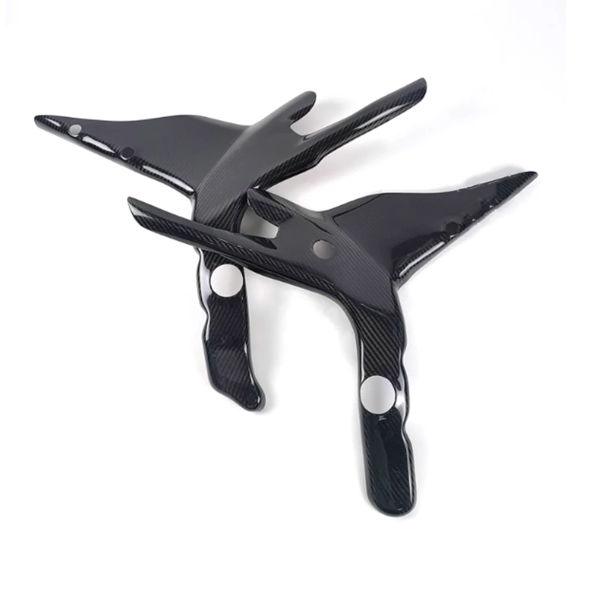 For Ninja ZX4R 2023 2024 3K 100% Dry Carbon Fiber Motorcycle Accessories  Frame Cover