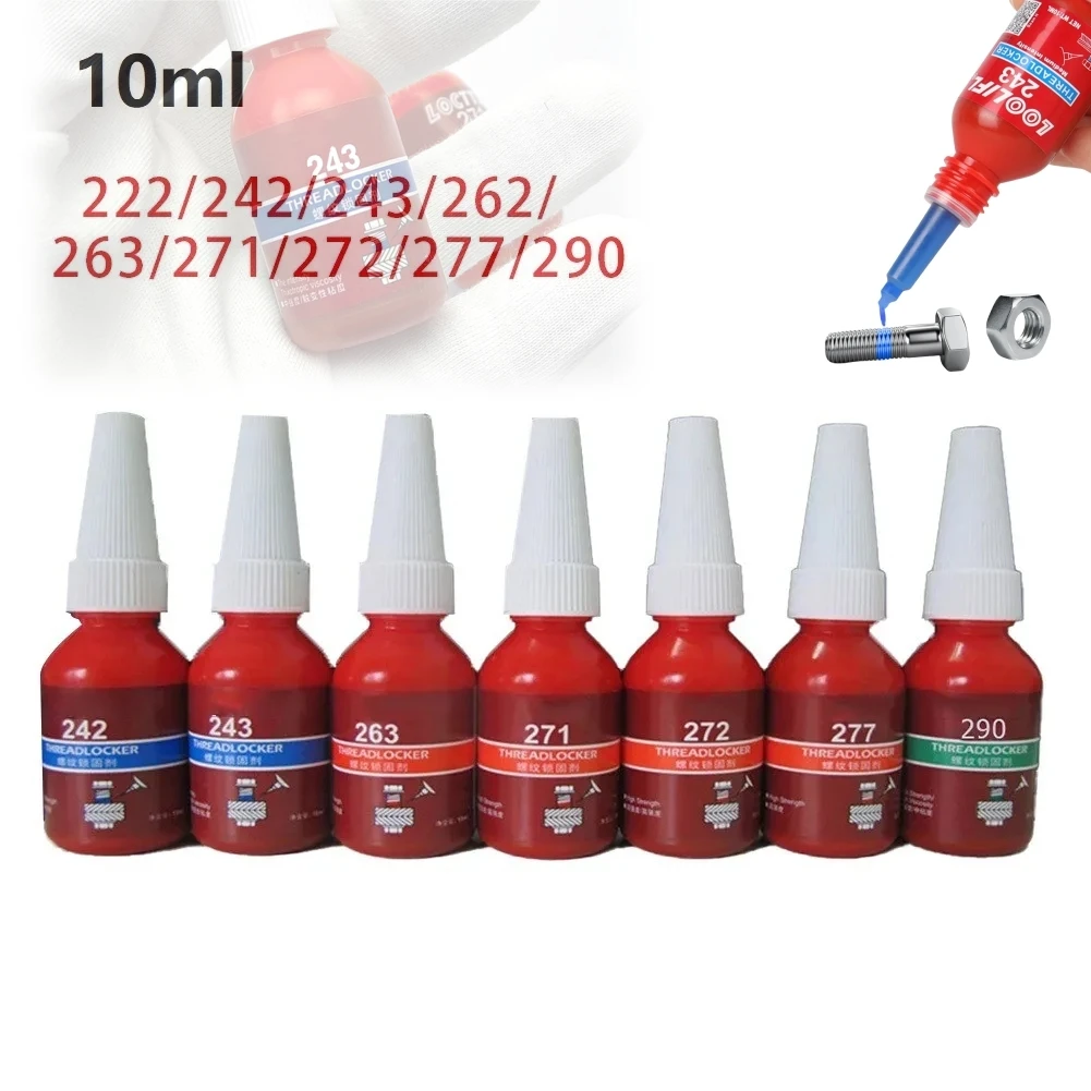 Screw Lock Threadlocker - Anaerobic Adhesive Sealant for Thread Sealing (Multiple Grades: 222,242,243,262,263,271,277,290)