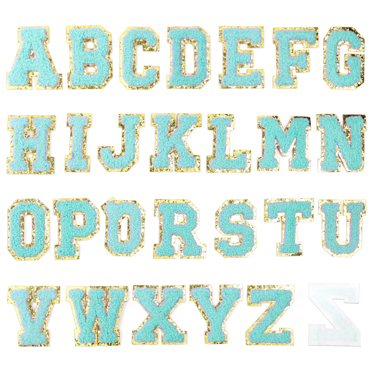 26 Stks/partij Kleur Letter Patches Borduurwerk Alfabet Strijk Patch Stof Voor Tassen Handwerk Kleding Diy Naaien Appliques Benodigdheden
