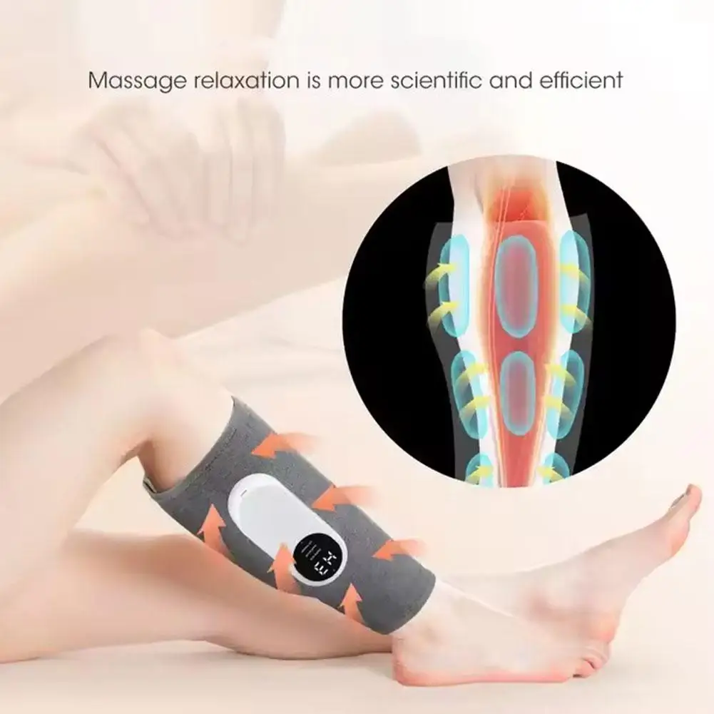 

1pcs Electric Leg Massager Wireless Rechargeable Air Relax Pressure Bag Leg Compression Air Massage Leg Calf Massage F6M1