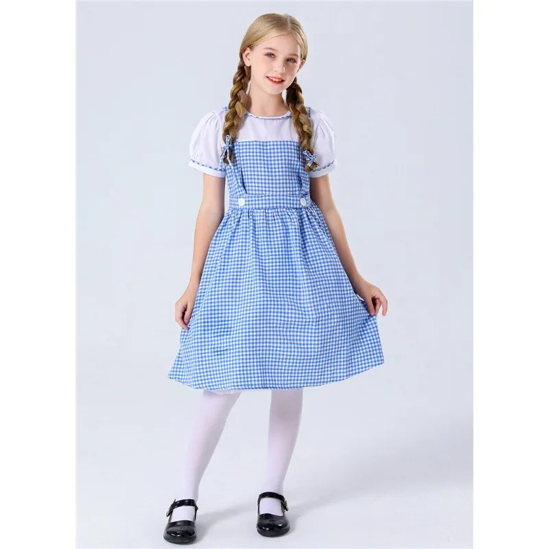 Halloween Children's Dorothy From The Wizard of Oz Costume Medieval Maid Children's Day Pastoral Character Shooting Costume