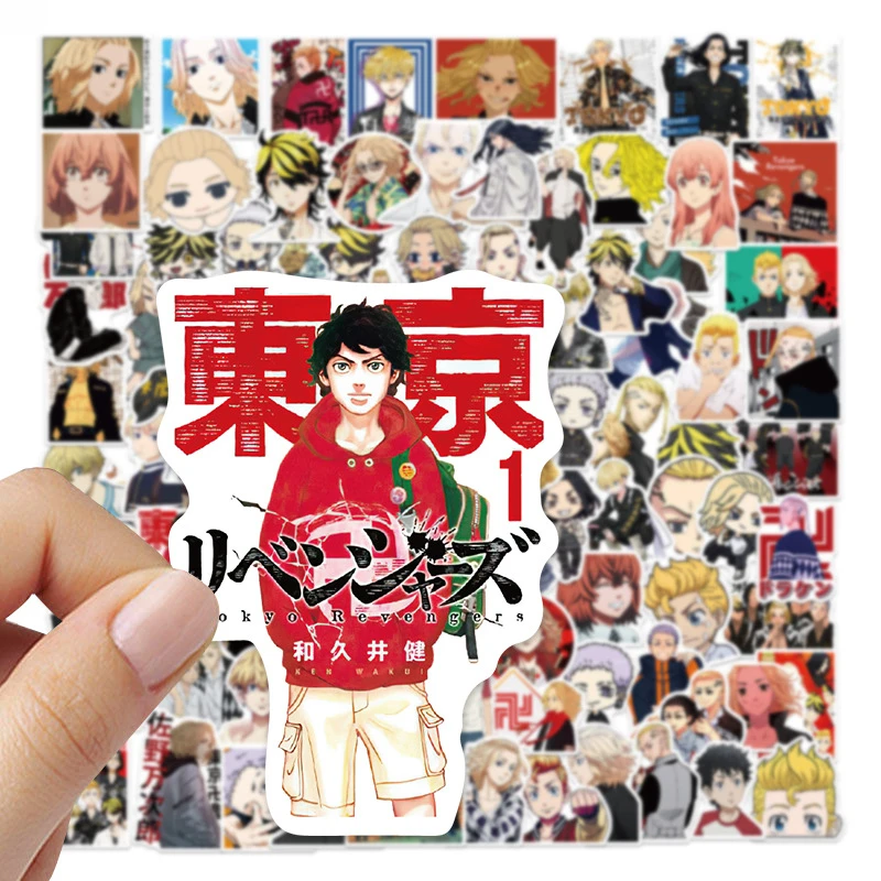 100/50/30PCS Takemichi Mikey Draken Popular Anime Peripheral Stickers Laptop Guitar Notebook Skateboard Waterproof DIY Stickers