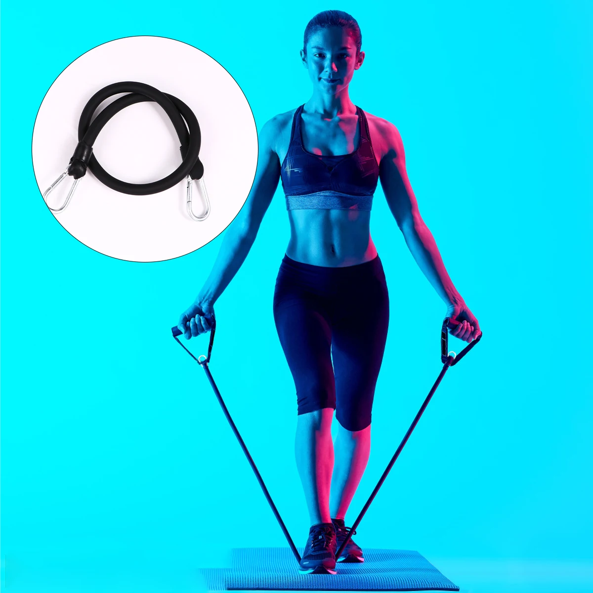 

1Set Durable Volleyball Training Rope Lightweight Exercise Pull Strap Fitness Equipment Muscle Building Resistance Band Gym