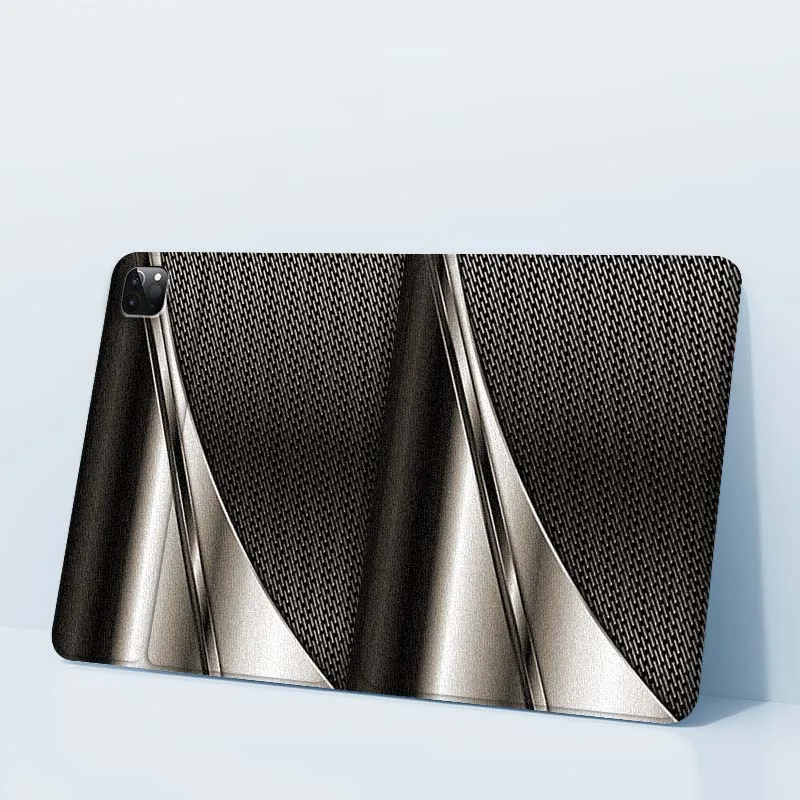نمط ألياف الكربون المعدنية لجهاز iPad Pro Air Mini 1 2 3 4 5 6 7th 8th 9th 10th 11th 10.2 9.7 10.5 10.9 11 12.9 حافظة كمبيوتر لوحي #1