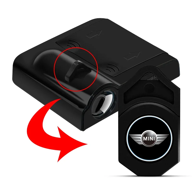 2pcs Car Logo Wireless Welcome Light Door Projector LED Shadow Lights Lamp Auto Accessories For Mini Cooper R56 R53 R55 R57 R60