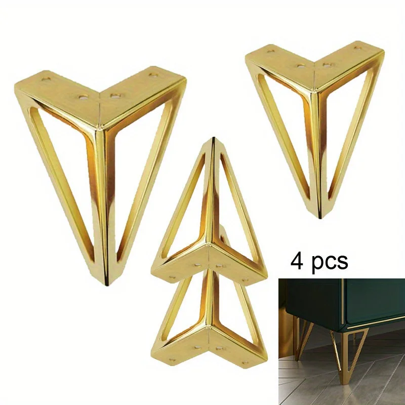 

4pcs Feet Replacement Cabinet Dresser DIY Furniture Legs Heavy Duty Metal Furniture Feet Sofa Cabinet Table Legs Cabinet Couch