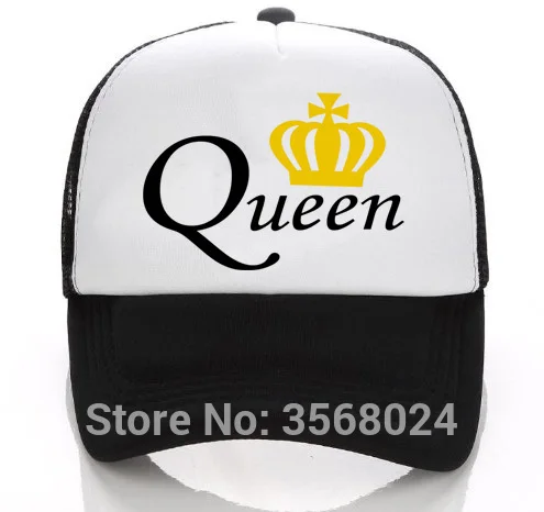 Child King Queen Baseball cap Printed Kids Hat Mesh Net Kingqueen Snapback Peaked Hats Unisex Gold crown Travel KING CROWN Caps